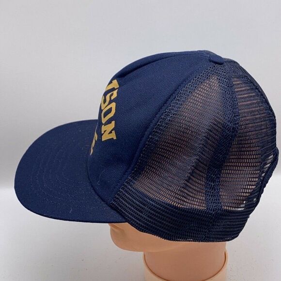 Vintage Snapback Hat Mesh Madison Fire Trucker - Picture 5 of 11